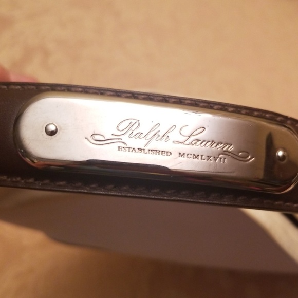 SOLD...NWT RALPH LAUREN LEATHER SHOULDER BAG $2195 - Picture 4 of 6